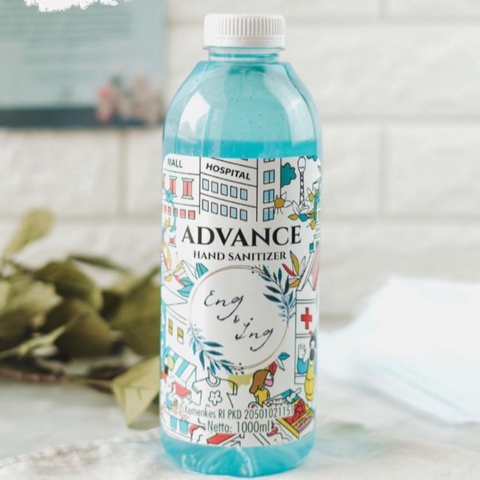 Produk Eng & Ing - Advance Hand Sanitizer-Sky Blue - 1000 ml